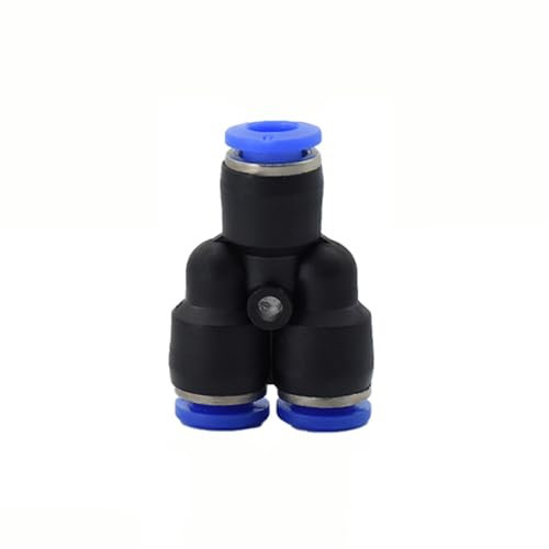 Temhyu PU PY PK PM PZA HVFF Pneumatische Fitting Rohrverbinder Rohr Luft Schnellanschlüsse Wasser Push-In Schlauchkupplung 4mm 6mm 8 10 12 14 16mm (Color : PY, Size : 8mm)