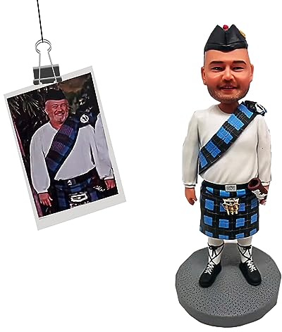 Custom Bobblehead, Fully Custom Bobble Heads for Adults, Artist Bobble Head Customize, Personalized Bobblehead Figure Portrait Sculpture Gift for Boyfriend Husband Boss Office Coworker (One Person)