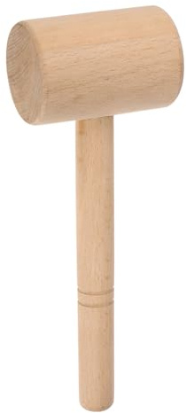 sourcing map 9 Leather Carving Hammer Wooden Hammer T-Shaped Head Leathercraft Mallet Tool for DIY Stamping Sew Leather Cowhide