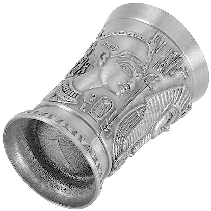 GOOHOCHY 1stück Metal Cocktail Cup Kreativer Vintage Ägyptischer Trinkbecher Für Hawaii-partys Für Cocktails Whiskey Und Hochzeiten Unzerbrechlich Und Zu Verwenden