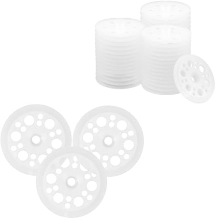 Unterlegscheiben aus Kunststoff, 100 Stück, 47 mm, langlebig, flache Unterlegscheiben aus Kunststoff, gute Stützwirkung, geeignet für Schaumstoffplatten, expandiertes Polystyrol, Extrudiert
