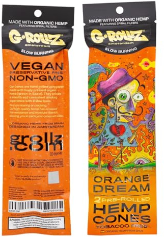 G-Rollz – Premium hampa cones förrullad orange dröm