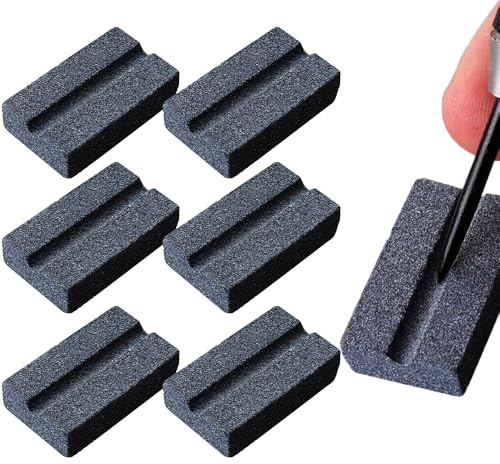 XINAZZIT 6Pcs Darts V-Groove Sharpening Stone Dart Sharpener Dart Accessories easy polishing and deburring Sharpener Tools for Dart