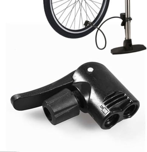 3 in 1 Dual Head Air Pump Adapter Valve for Bicycle Tyre Tube - Bike Cycle Replacement Parts, Tires and Tubes