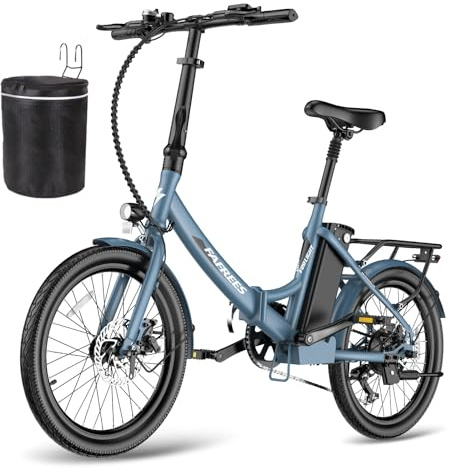 Fafrees F20 Light E Bike Klapprad 20 Zoll, Elektrofahrrad 36V 16.75Ah, City E-Bike Herren Damen 250W 25km/h, Pedelec E-Fahrrad Faltrad Reichweite bis zu 130 km