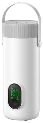 1. Bouilloire de voyage sans fil de 350 ml, ébullition rapide, rétention de chaleur 12 h, design anti-fuite pour utilisation en plein air, bureau, chauffe-lait portable anti-fuite