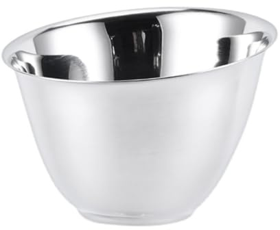 UKCOCO Bol De Service Inox Cuisine Saladier Plat à Légumes Vaisselle Inclinée Acier