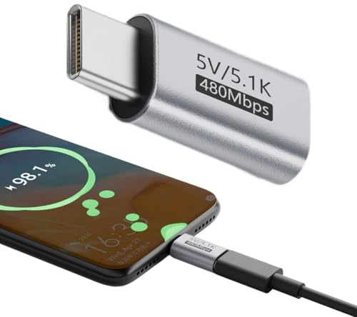 Adaptador A USB Conector Hembra Macho | Adaptador En Aleación De Aluminio Para Cargar Portátiles, Ordenadores, Teléfonos Móviles, Vehículos, Sistemas de Audio Y