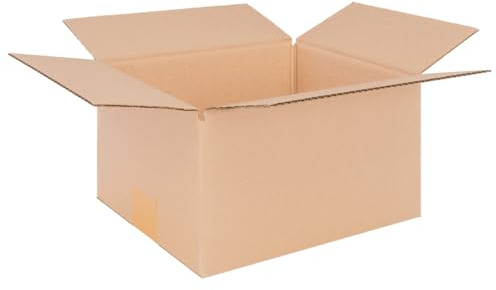 verpacking Faltkartons 250 x 200 x 140 mm variable Höhe KK 26 Braun [Größe und Stückzahl wählbar] 1-wellig mittelgroße Kartons 200 Stück