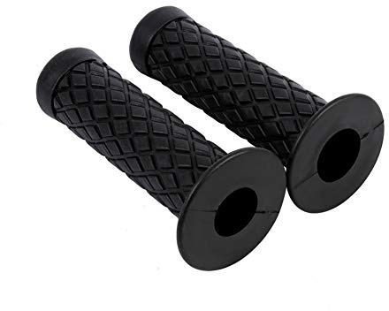 Keenso Motorrad-Lenkergriffe, Universal, 7/8, 22 mm, rutschfest, Gelgriff, für Motor, Dirt Bike, aus Gummi, Schwarz, 2 Stück
