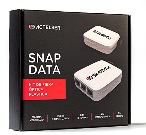 ACTELSER Kit Básico de Fibra Óptica Plástica Snap Data (20 Metros)