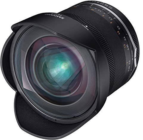SAMYANG 22986 MF 14mm F2,8 MK2 Canon M – Weitwinkel Objektiv manueller Fokus für APS-C Festbrennweite für Canon M Mount, 2 Generation EOS M 5, EOS M 50, EOS M 6, EOS M 100, EOS M6 Mark II, EOS M 200