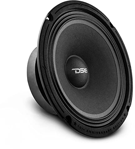 DS18 1 PRO-84XA altoparlante medio basso, edizione 10° anniversario, da 20 cm 200 mm 8, 275 watt rms 550 watt max, 4 ohm, 97,8 db, portiere sportelli, 1 pezzo