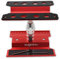 KUBOWAI RC Auto Aluminium Reparatur Workstation， 360 ° Drehung/Heben/Senken Arbeitsständer für 1/8 1/10 1/12 Truck Off Road Modellauto(Rot)
