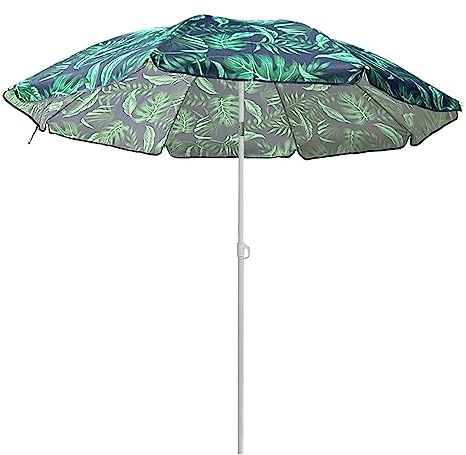 LefeDa 160cm Sonnenschirm Hawaii Strandschirm Uv Schutz Sonnenschirm Balkon Neigbar Gartenschirm Tragbarer Wasserdicht,mit 8 Rippen,Abnehmbar Für Garten,Terrasse,Pool,Balkon(ohne Ständer)
