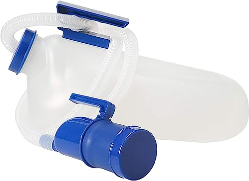 OqcEha Urinflasche für Männer, Urinflasche für Männer, Urinal-Töpfchen-PIPI-Flasche for Männer, 3000 ml, Sammler mit 1,6 m langem Schlauch
