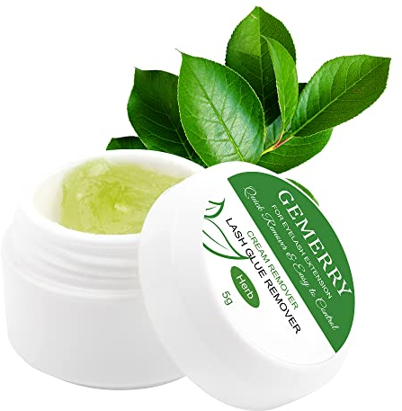 GEMERRY Wimpernkleber Entferner Creme 5 g Wimpernverlängerungs Entferner Remover Wimpernkleber professioneller Wimpernkleber schnell wirkend geringe Reizung lash remover wimpernverlängerung
