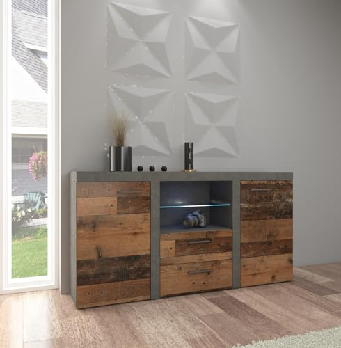 BROMARKT Kommode Matera kommode mit türen Wohnzimmerschrank Kommode mit Schubladen