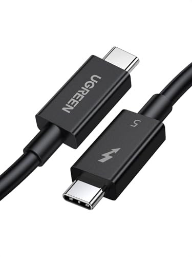 UGREEN Thunderbolt 5 Kabel 240W USB C Ladekabel Unidirektionale Bandbreite bis 120Gbps, Video 16K/ 8K Display kompatibel mit Monitore/Laptop/iPad/iPhone 1M