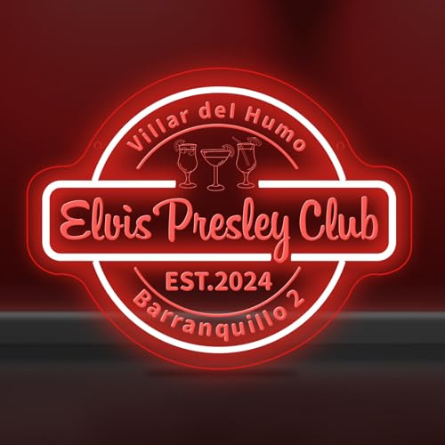 Custom Cocktail Neon Sign for Bar Room Man Cave Personalized Bar Signs LED Neon Lights for Men Dad Gifts Dimmable Customized Brewery Cocktail Light Up Signs for Pub Bistro Business Wall Decor