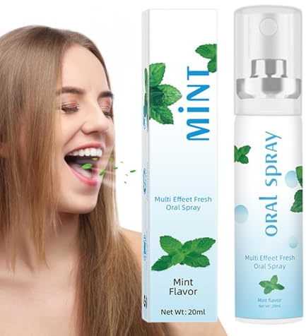 Spray Buccal Protection Halitose, Spray Haleine Fraiche, Haleine Fraîche 12h, Efficacité Prouvée, Sans Sucre Et Sans Alcool, 20 Ml, Portable Nettoyage Des Soins Bucco-dentaires