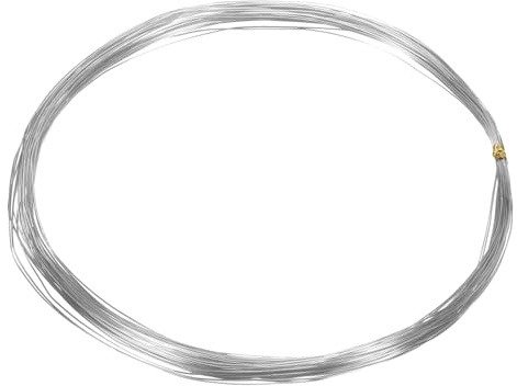 QUARKZMAN 10m/33 ft 28 Gauge 0.3mm Kunsthandwerk Bildhauer Draht Silber | Schmuckdraht, Edelstahl, Weicher, Tarnish Resistant, Für Schmuckherstellung Perlen DIY Bastelbedarf, Draht