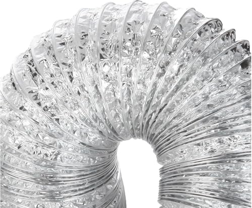 Canalizzazioni in Alluminio ， Tubo Flessibile di sfiato for Uso Domestico e in Officina, Condotto di Ventilazione Isolato, Condotto di circolazione dell'Aria for cappe di Scarico da Cucina(2m 160mm)