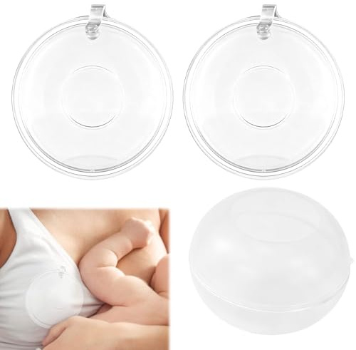 MERQUU Coupelle Recueil Lait Maternel, 3 pièces Recueil Lait Maternel, Récupérateur De Lait Allaitement, sans BPA Plus de Lait gaspillé ou de Coussinets d'allaitement gaspillés, boîte de Rangement