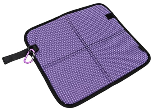 ulapithi Da Seduta Per Escursionismo - Tappetino Per Sedia Impermeabile - Con Clip A Moschettone Pieghevole Impermeabile Rinforzato Cuscini Per Sedili Da Patio,Per Escursionismo Picnic Viaggio Aereo