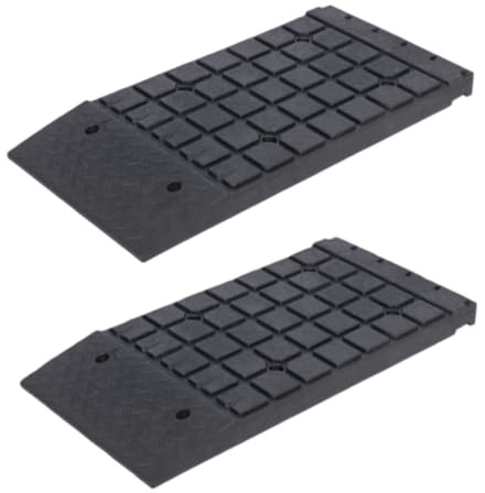 bimiti 2 Pack Low Profile Car Scissor Lift Up Ramp Extension Riser