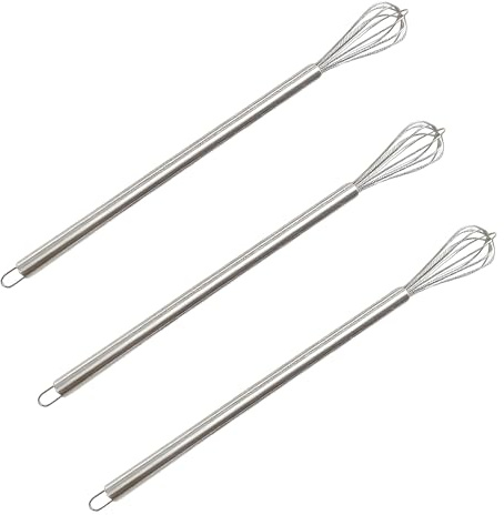 Dargkwn 3er Set Mini Schneebesen 9 Zoll, Kleiner Rührbesen für Küche