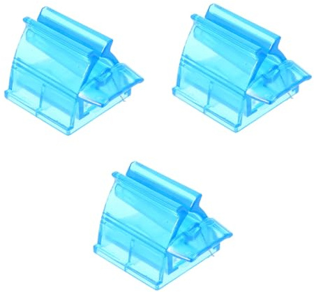 MAGICLULU Lot de 3 Presse-tubes Manuels pour Dentifrice en Plastique, Accessoire de Salle de Bain Compact, Outil Pratique pour Presser Tubes de Cosmétique et Colorants Capillaires, Bleu,