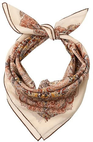Prettystern Unisex Seide Baumwolle Mix 65/65 cm Halstuch handrolliert Nickituch Kopftuch Bandana Seidenhalstuch Damen & Herren