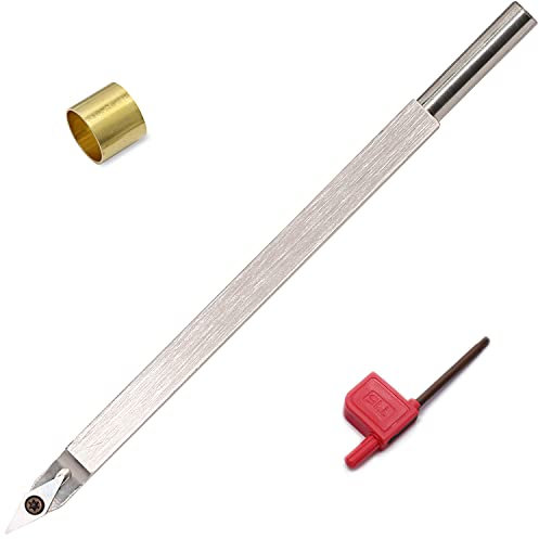 Drechselwerkzeuge mit Hartmetallbestückter Drehmeißel, Skew Spear 35°R mit Ci4 Diamant-Hartmetall-Einsatz für Holz Hobbyisten oder Heimwerker oder Tischler, Griff nicht im Lieferumfang enthalten