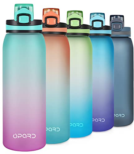 Opard Trinkflasche Sport 900ml -Wasserflasche aus Tritan BPA-Frei, Auslaufsicher Sportflasche für Kinder, Sport, Fitness, Fahrrad, Fußball, Outdoor