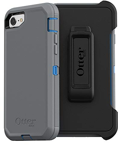 OtterBox iPhone SE 3rd & 2nd Gen, iPhone 8 & 7 Defender Series Case - MARATHONER, Rugged & Durable, Port Protection, Includes Holster Clip Kickstand
