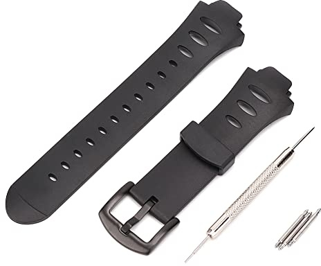 Bracelet de Montre en Silicone Confortable Observer SR, Étanche et Résistant, Accessoire de Remplacement pour Montre pour Sport de Plein Air (Noir)