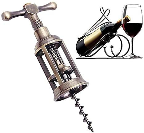 GXBCS Abrelatas de Vino Abridor de Botellas Sacacorchos Abrebotellas de Vino de aleación Duradera, sacacorchos, sacacorchos, Cocina Vintage 919
