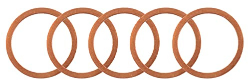 5x Krümmerdichtung, Dichtring Auspuff 28mm x 33mm x 2mm aus Kupfer Simson S50 S51 KR51 Schwalbe SR1 Star Habicht Spatz SR50