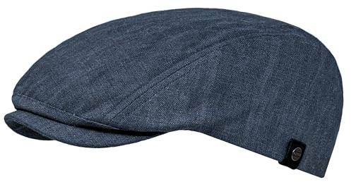 WEROR Herren Schiebermütze Flatcap Schirmmütze Cap Mütze WEROR-416.1 (57-58, Marine)