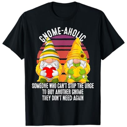 Nain de jardin Amoureux la définition drôle Gnomes Aholic T-Shirt