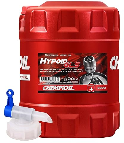 20L +Auslaufhahn CHEMPIOIL Hypoid GLS 80W-90 GL-5 Getriebeöl