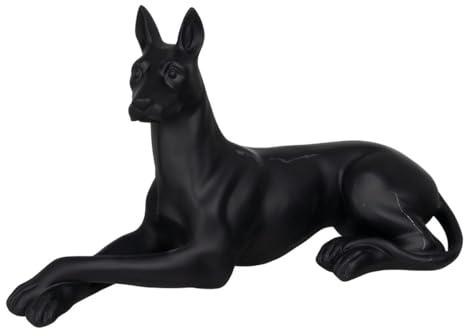 BigBuy Home Dekofigur Schwarzer Hund 37,5 x 13,5 x 22 cm