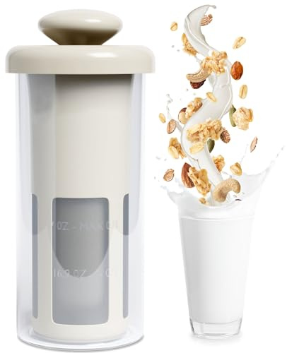Vegan Milker MylkMaster Zero Waste - Plant and Nut Milk Maker - Manual Plant Strainer for Creamier Homemade Nutmilk, Nut Milk Bag, Almond, Soy, Oat Milk, Whole Bean Coffee Maker