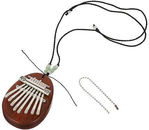 Parliky Kleiner Fingerkalimba und Kompakter Bauweise mit Präzisem Klang mit 8 Tasten und Metall Leichtes Daumenklavier als Spielzeug für Kinder oder Bühnenrequisite