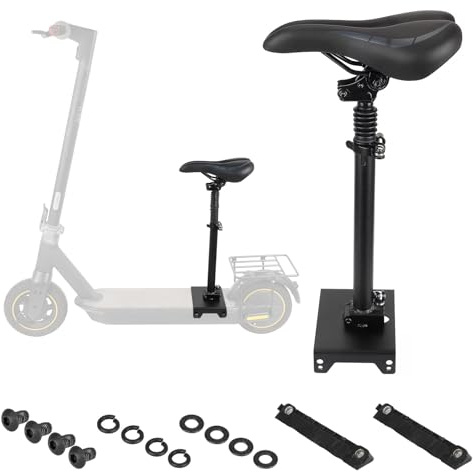 Sella per Monopattini Elettrici compatibile con Segway-Ninebot Max G30, Sedile per Scooter Ammortizzante/Morbido/Traspirante, Altezza Regolabile 51-63CM, Accessori per Scooter Elettrici