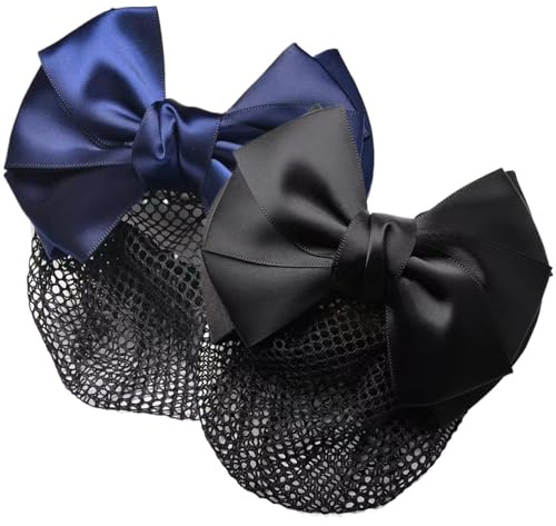 Filet à chignon, 2 pièces de nœuds pour cheveux pour femmes, barrette pour chignon, pince à cheveux pour femmes, filet à cheveux