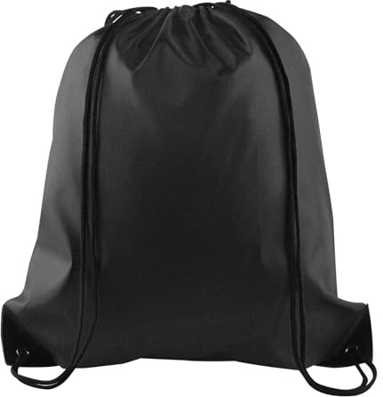 PLULON Schwarze Zugbeutel Zugrucksäcke im Großhandel Sportliche Cinch Sack Rucksäcke für Yoga Reisen Outdoor-Sport Fitness