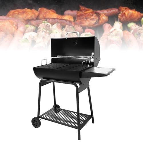 Barbecue Extérieur, Barbecue 3 En 1, Four À Barbecue Portable Avec Thermomètre, Gril De Cuisson En Acier Inoxydable Avec Grand Espace Barbecue, Avec Couvercle Barbecue Fumeur Pour La Maison