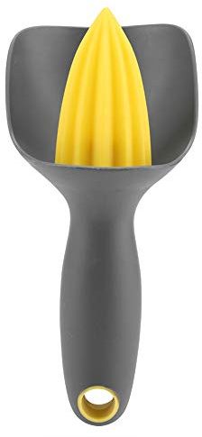 Ergonomisk Manuell Orange Citronpressare Citronpress Mat Grade Mini Orange PP Lätt att använda och rengöra icke-slip svart grön (Grå svart)